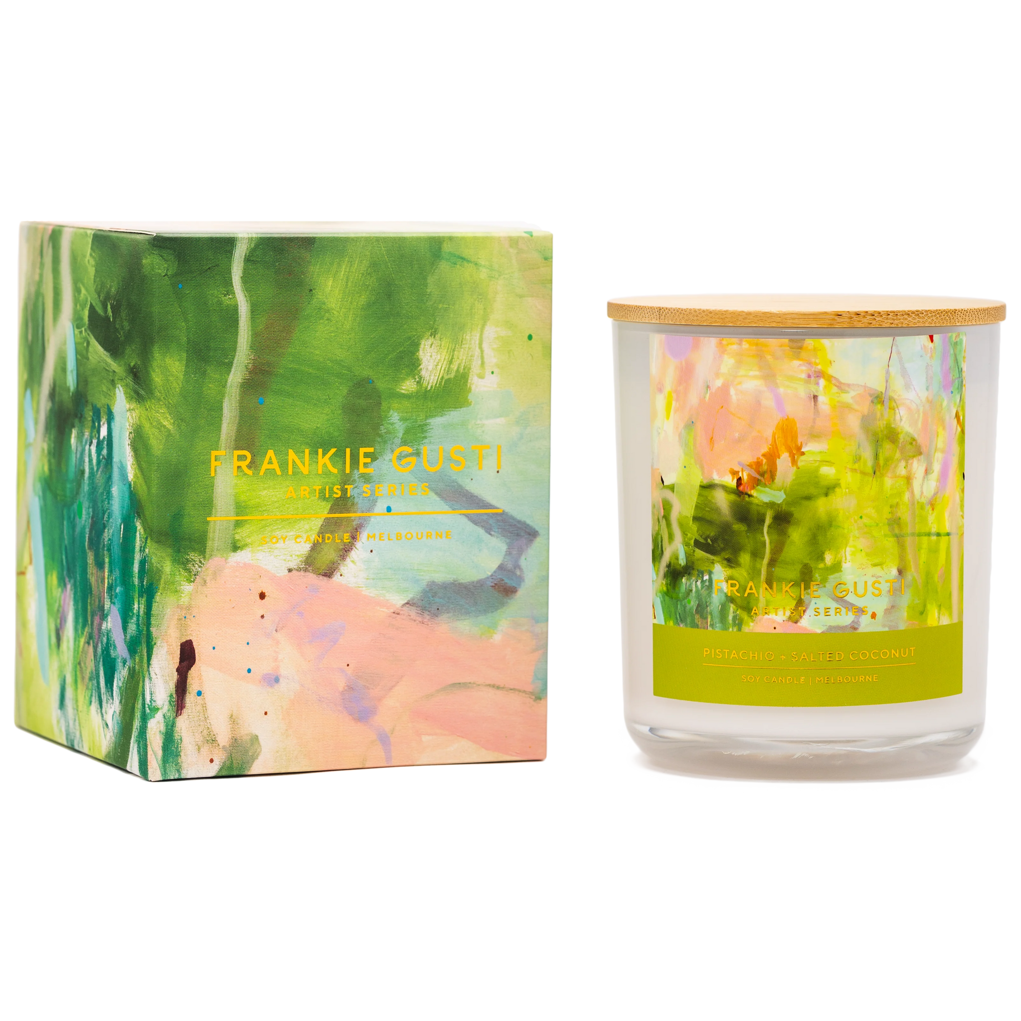 PISTACHIO + SALTED COCONUT | Artist Series Candle | Kate Eliza