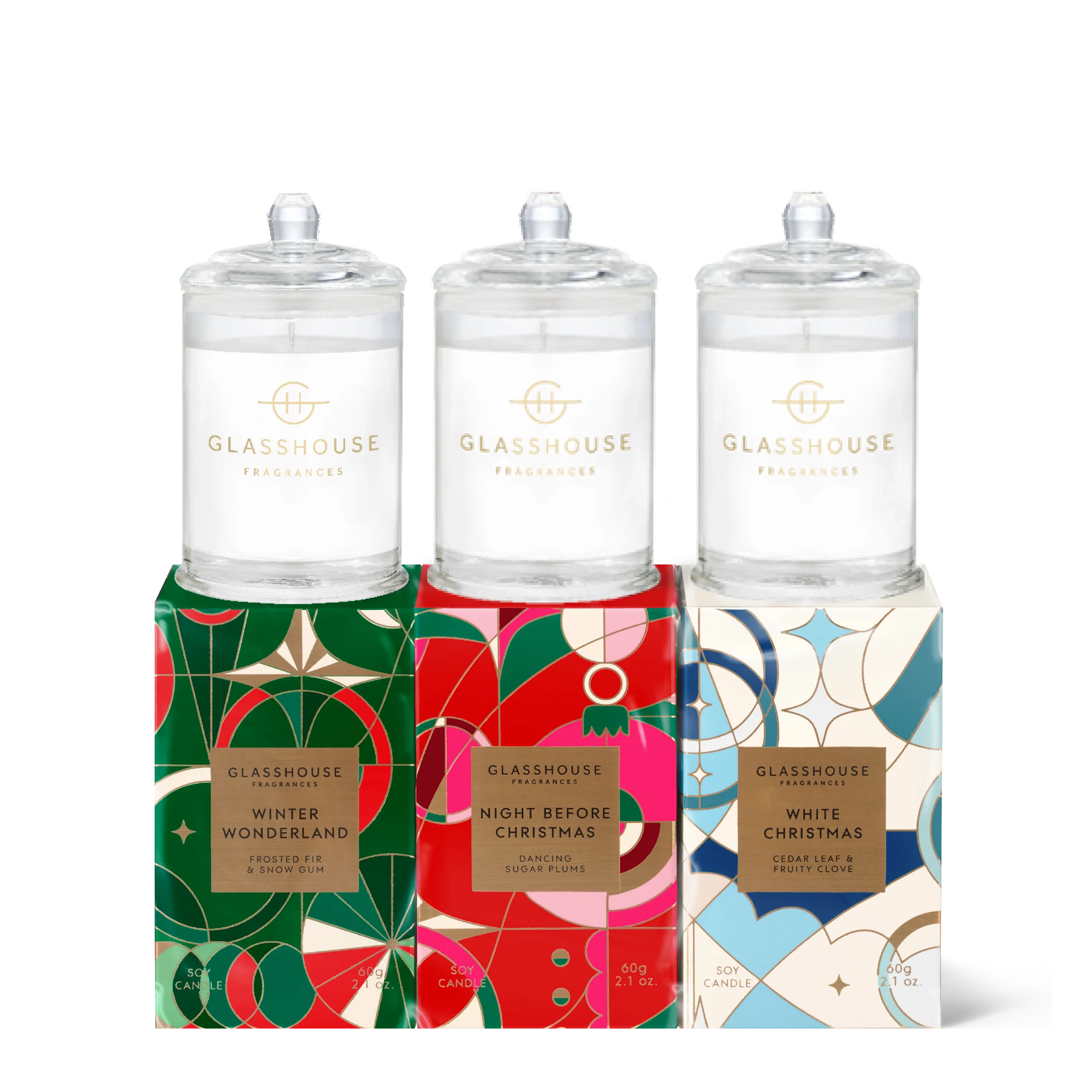 CHRISTMAS MINI CANDLE TRIO | Assorted Fragrances | Gift Set