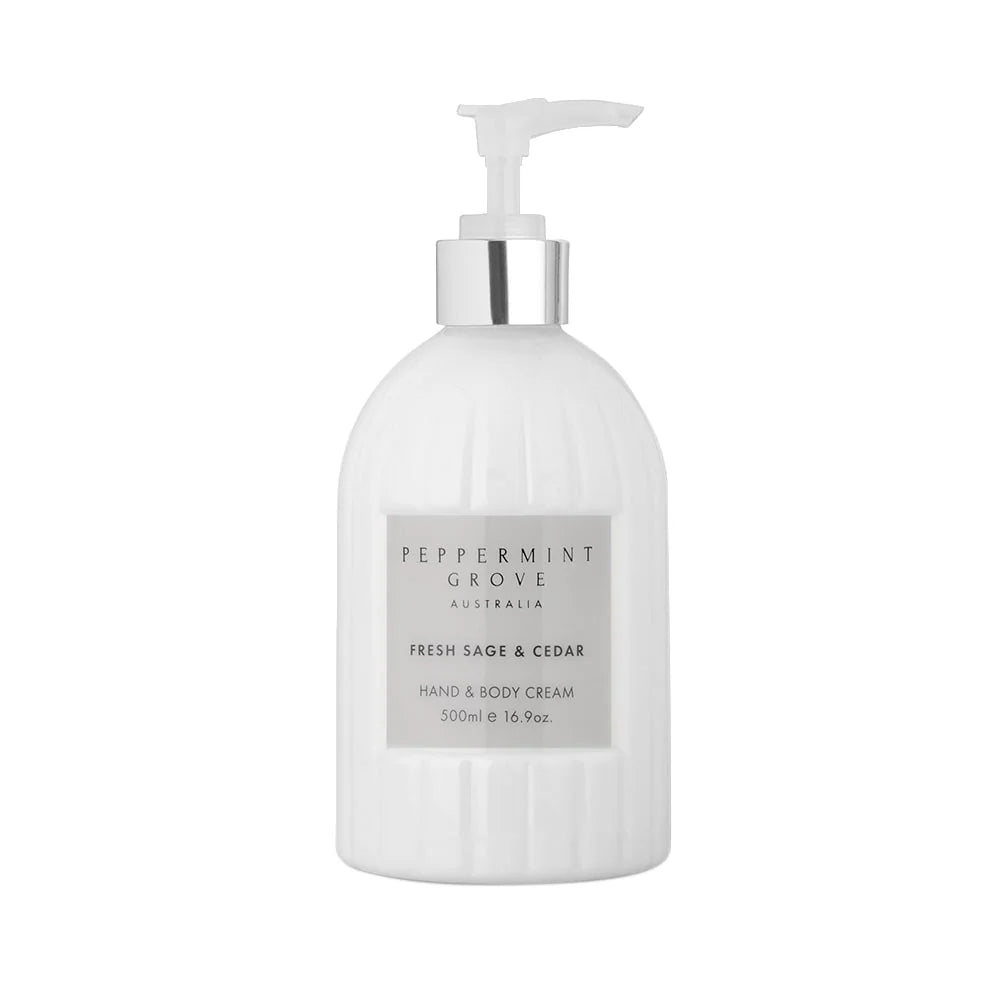 FRESH SAGE & CEDAR | Hand & Body Cream 500mL