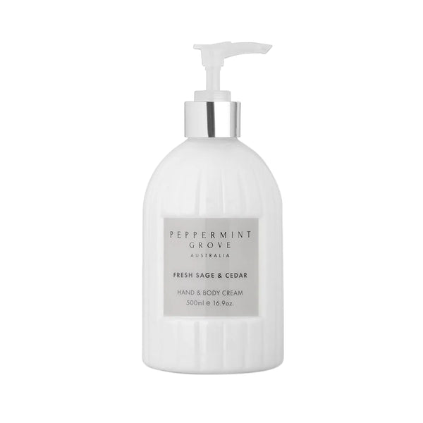 FRESH SAGE & CEDAR | Hand & Body Cream 500mL