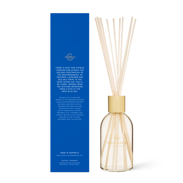 DIVING INTO CYPRUS | Sea Salt & Saffron | 250ml Fragrance Diffuser