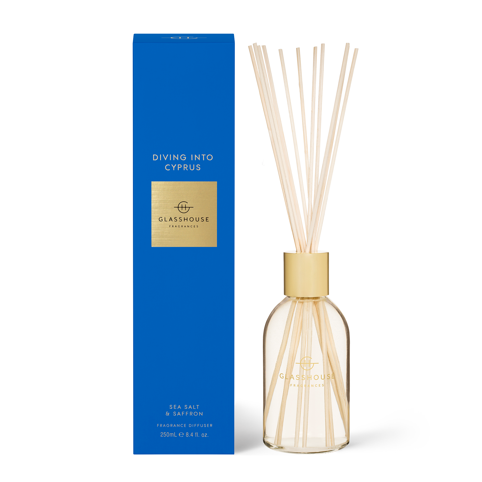 DIVING INTO CYPRUS | Sea Salt & Saffron | 250ml Fragrance Diffuser